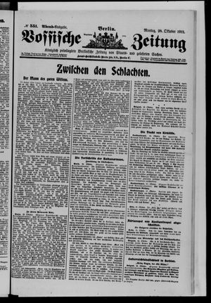 Vossische Zeitung vom 28.10.1912