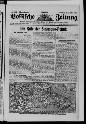 Vossische Zeitung vom 29.10.1912