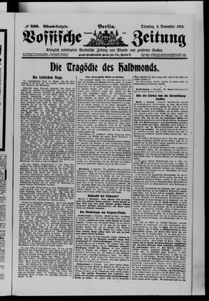 Vossische Zeitung vom 05.11.1912