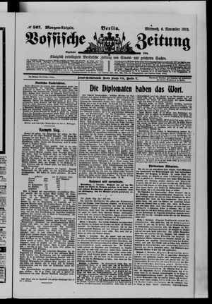 Vossische Zeitung vom 06.11.1912