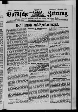 Vossische Zeitung vom 07.11.1912