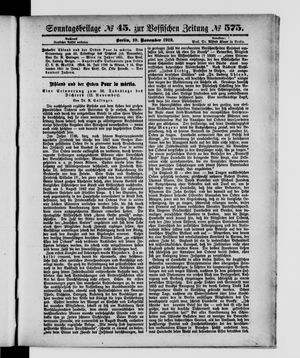 Vossische Zeitung vom 10.11.1912