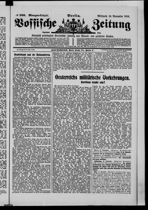 Vossische Zeitung vom 13.11.1912