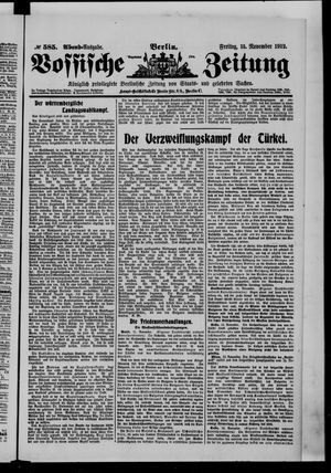Vossische Zeitung vom 15.11.1912