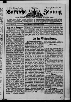 Vossische Zeitung vom 17.11.1912