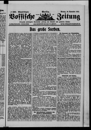 Vossische Zeitung vom 18.11.1912