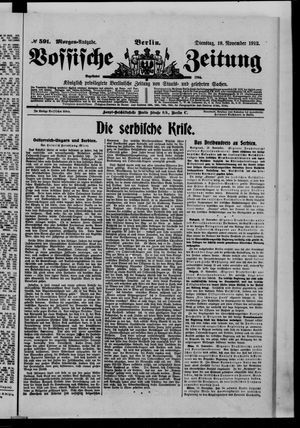 Vossische Zeitung vom 19.11.1912