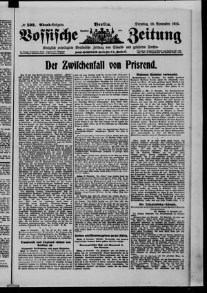 Vossische Zeitung vom 19.11.1912