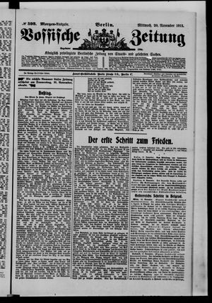 Vossische Zeitung vom 20.11.1912