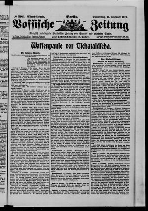 Vossische Zeitung vom 21.11.1912