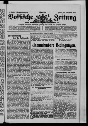 Vossische Zeitung vom 22.11.1912