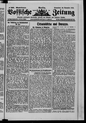 Vossische Zeitung vom 23.11.1912