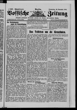 Vossische Zeitung vom 28.11.1912