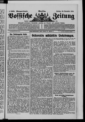 Vossische Zeitung vom 29.11.1912