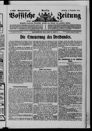 Vossische Zeitung vom 08.12.1912