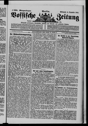 Vossische Zeitung on Dec 11, 1912