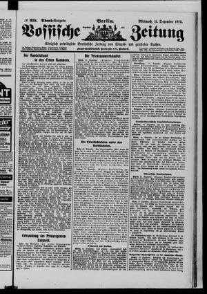 Vossische Zeitung on Dec 11, 1912
