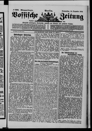 Vossische Zeitung vom 12.12.1912