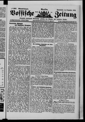 Vossische Zeitung vom 14.12.1912