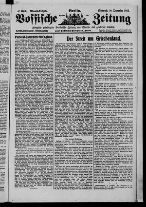 Vossische Zeitung vom 18.12.1912