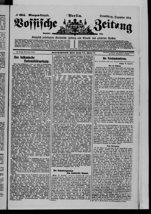 Vossische Zeitung on Dec 31, 1912