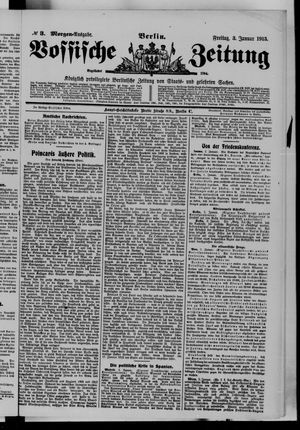 Vossische Zeitung on Jan 3, 1913