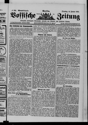 Vossische Zeitung vom 14.01.1913