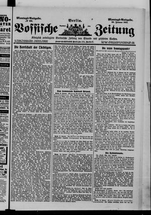 Vossische Zeitung vom 20.01.1913