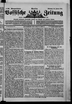 Vossische Zeitung vom 22.01.1913