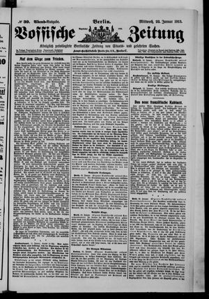 Vossische Zeitung vom 22.01.1913