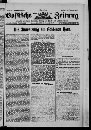 Vossische Zeitung on Jan 24, 1913