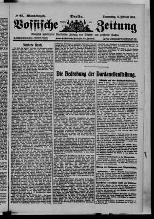 Vossische Zeitung on Feb 6, 1913