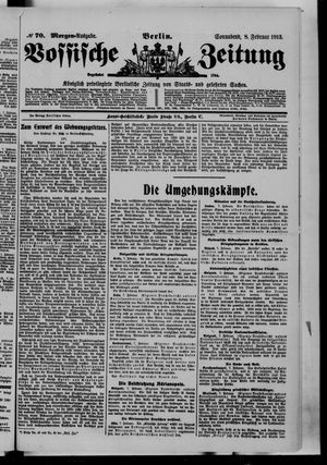 Vossische Zeitung vom 08.02.1913