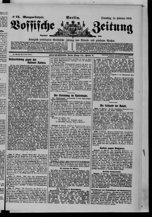 Vossische Zeitung vom 11.02.1913