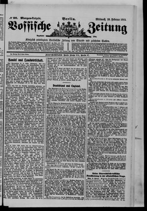 Vossische Zeitung vom 19.02.1913