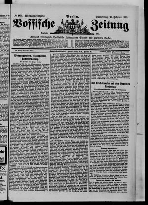 Vossische Zeitung on Feb 20, 1913