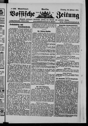 Vossische Zeitung vom 25.02.1913