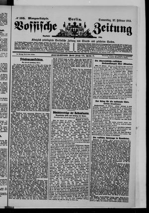 Vossische Zeitung on Feb 27, 1913