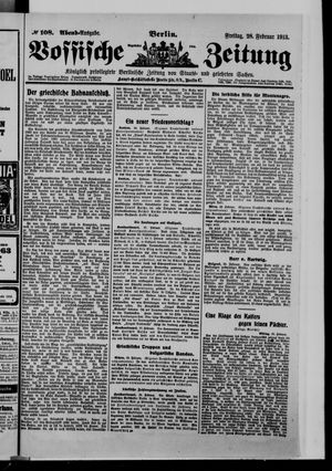 Vossische Zeitung vom 28.02.1913