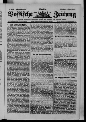 Vossische Zeitung vom 04.03.1913