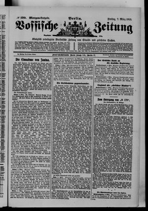 Vossische Zeitung vom 07.03.1913