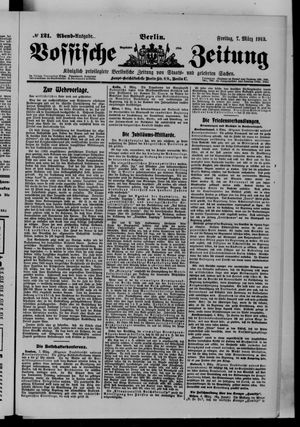 Vossische Zeitung vom 07.03.1913