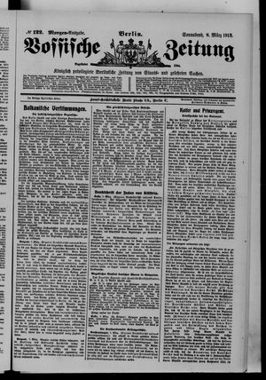 Vossische Zeitung on Mar 8, 1913