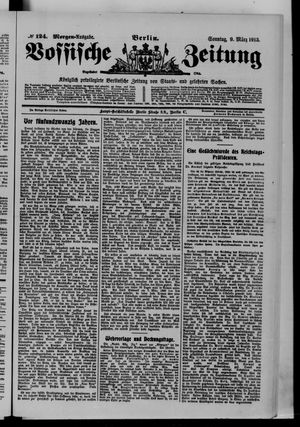 Vossische Zeitung vom 09.03.1913