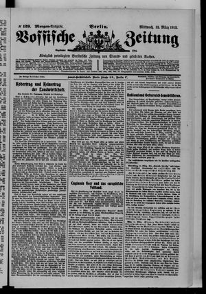 Vossische Zeitung on Mar 12, 1913