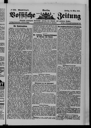 Vossische Zeitung on Mar 14, 1913