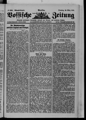 Vossische Zeitung vom 25.03.1913