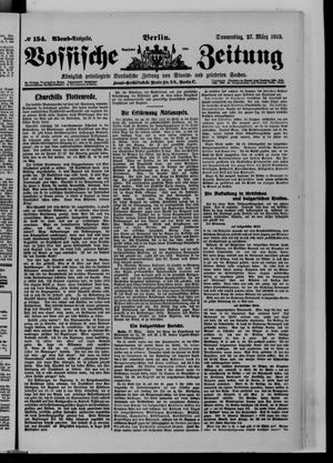 Vossische Zeitung vom 27.03.1913