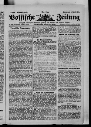 Vossische Zeitung on Apr 5, 1913