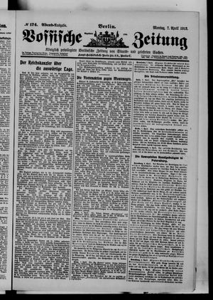 Vossische Zeitung on Apr 7, 1913